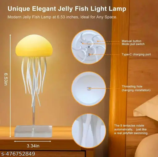 β¨ Ocean Glowβ’ Jellyfish Lamp β RGB Rechargeable Night Light