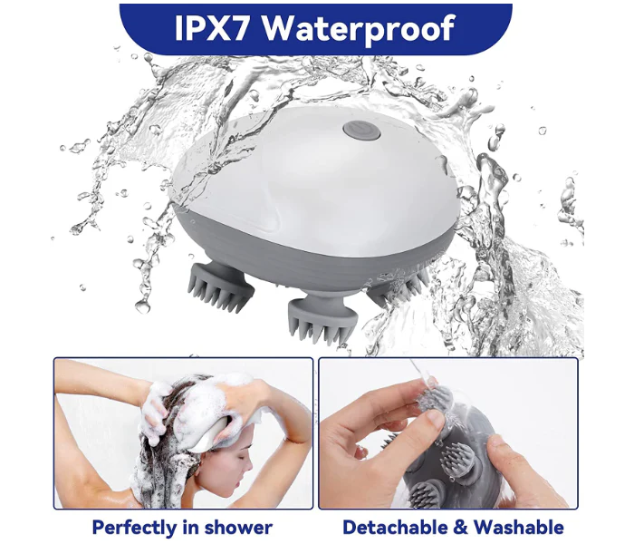 Rechargeable Waterproof Scalp Massager™ – Relax, Refresh & Rejuvenate